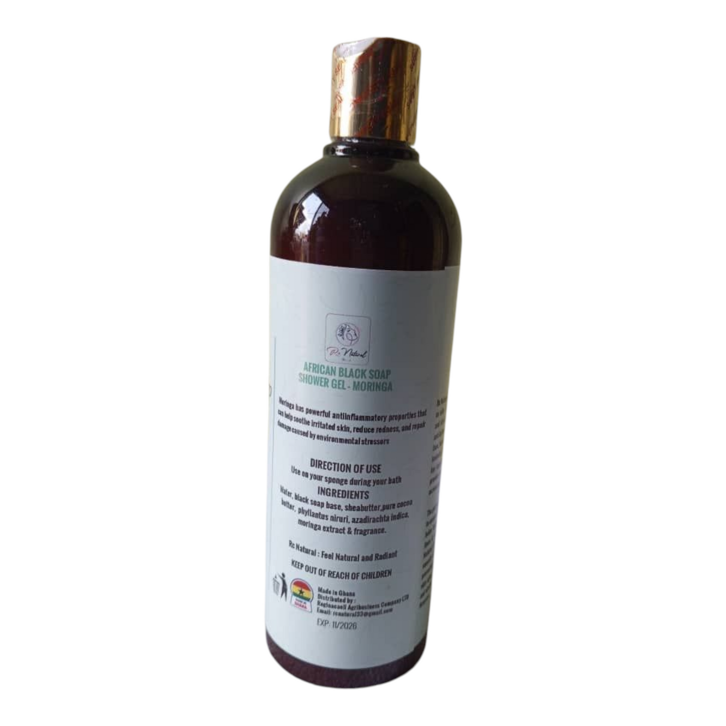 Rc natural African Black Soap gel concentrated with Moringa
