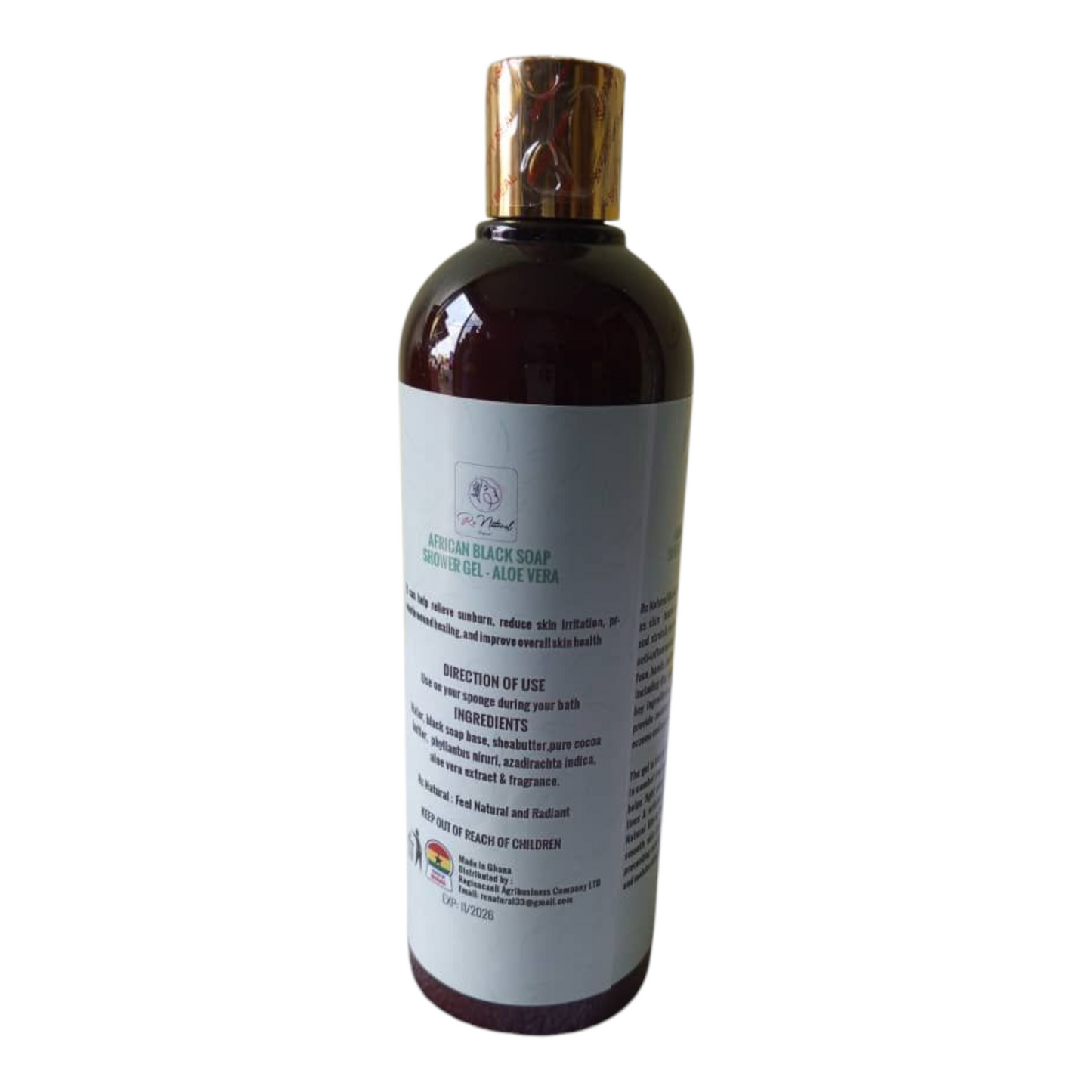 Rc natural African Black Soap gel concentrated with Aloe vera