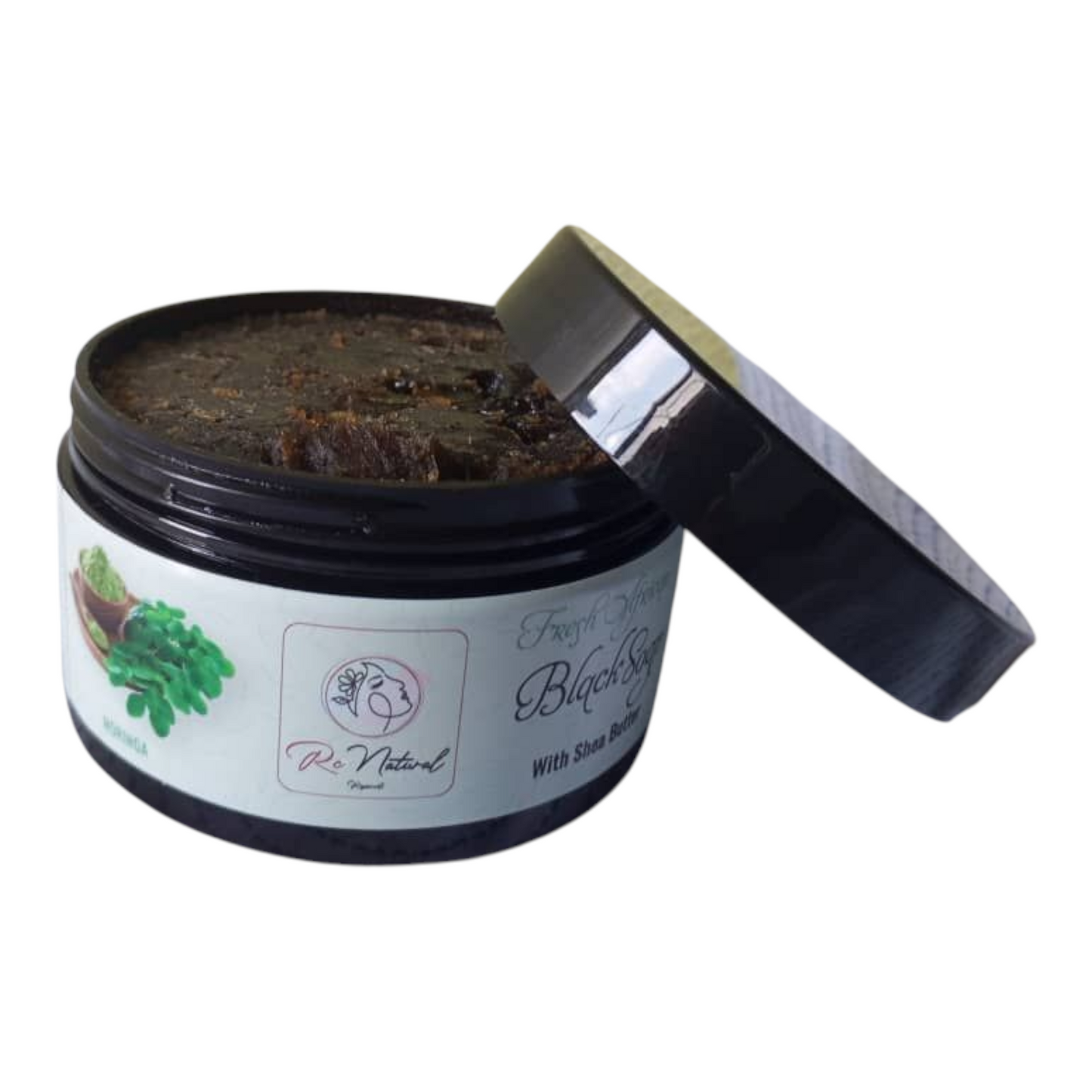 Rc natural exfoliant African black soap paste concentrated with Moringa