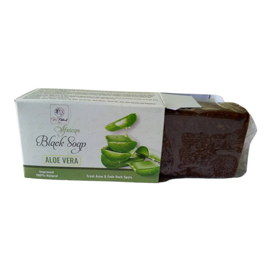 Rc natural African Black Soap Bar for face concentrated with Aloe vera