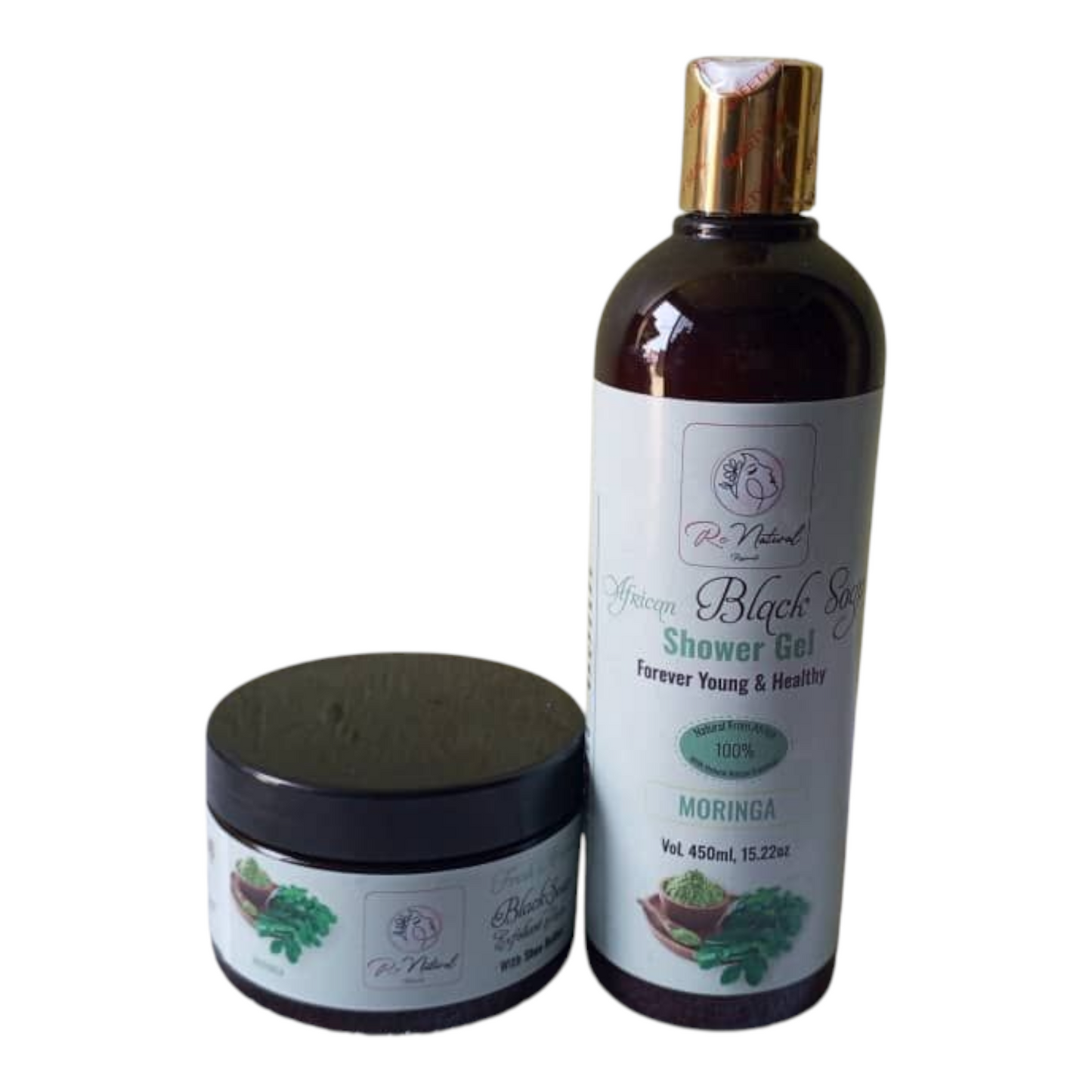 Rc natural African Black Soap concentrated with Moringa combo